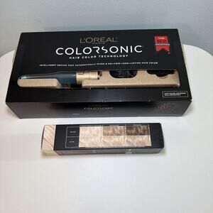 L'Oreal Colorsonic Hair Color Device With Light Blond 10 Cartridge Open Box